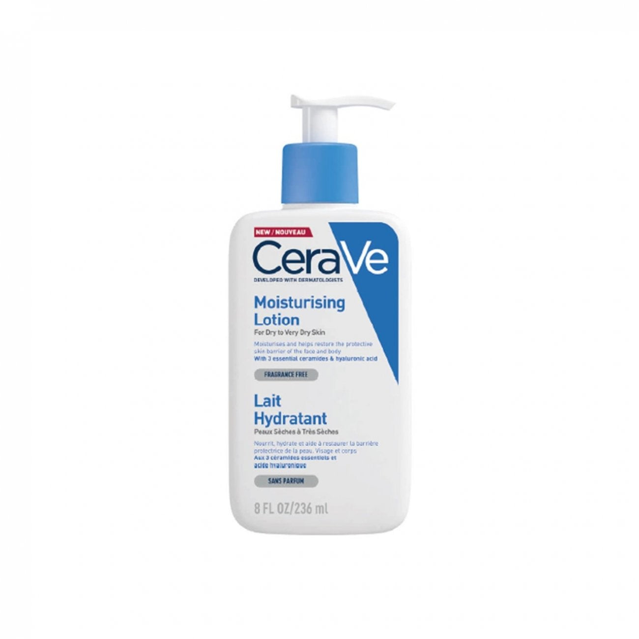 CeraVe Fragrance Free Moisturising Lotion For Dry To Very Dry Skin 236ml
