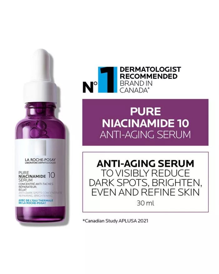 La Roche-Posay 10% Pure Niacinamide Anti-Aging Serum For Dark Spots & Hyperpigmentation 30ml