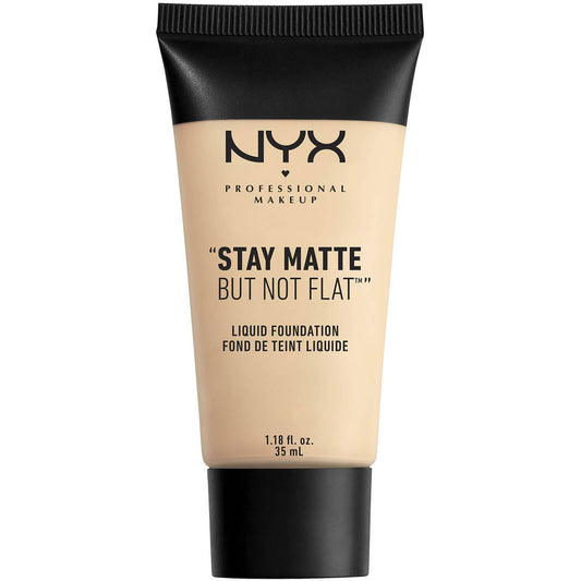 NYX PROFESSIONAL MAKEUP Stay Matte But Not Flat Liquid Foundation.